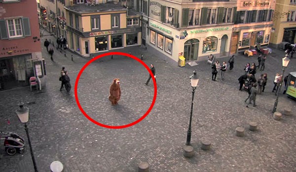 He disguised himself wearing a costume. What happens next will make you think!