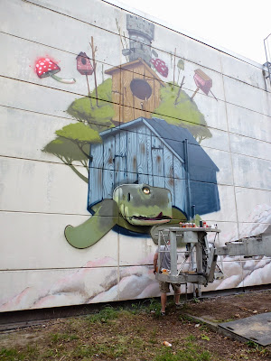 Schildkröte, Mr. Woodland, Graffiti, Streetart