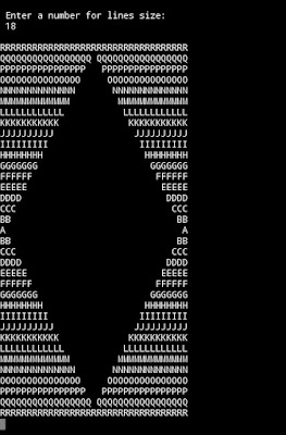 C program to print Alphabetical Hollow parallelogeam pattern - My CS Tutorial