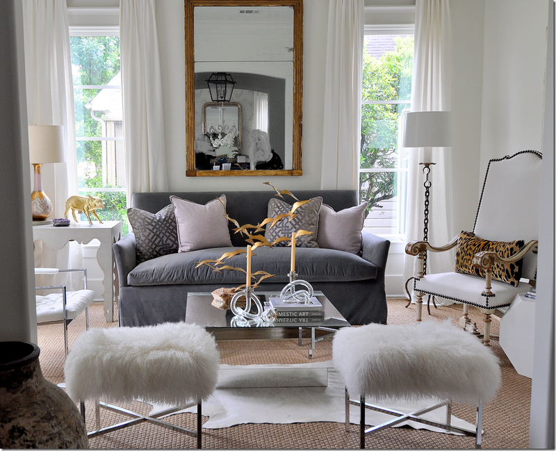 Color Outside the Lines: Gray and White Living Rooms