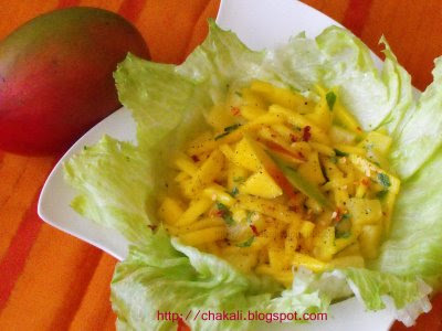 pineapple mango salad, healthy salad recipe, sweet and sour salad recipe, fruit salad, pineapple salad, sweet salad