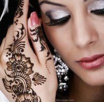 arab country Wedding mehndi design photo                                   