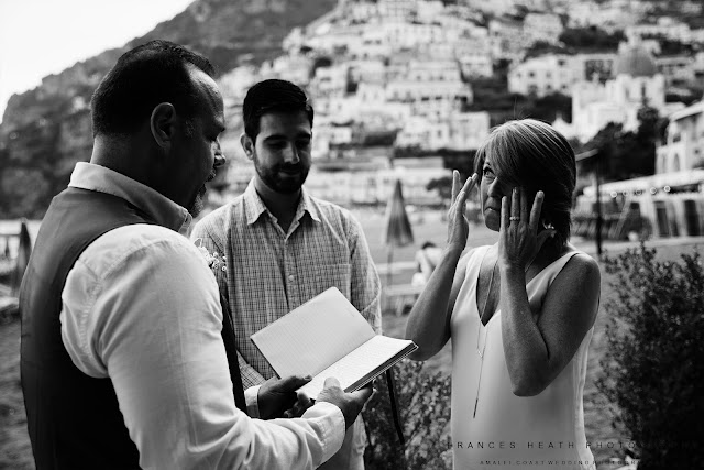 Anniversary ceremony on Positano beach