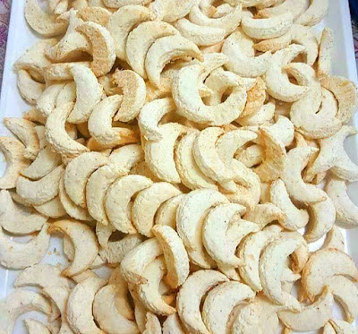 Biskut Raya Kuih Bangkit Kelapa Bulan Cara Cikgu Azlina 