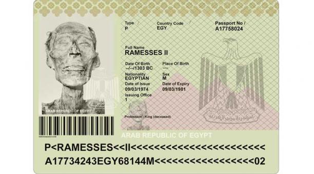 pasaporte faraon ramses ii momia