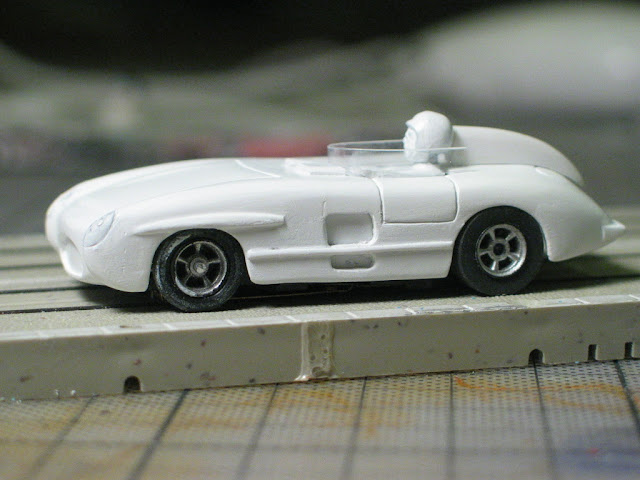 Slot Car Modell 1:64 Mercedes-Benz 300 SLR Umbau Prototyp