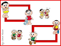 molduras: turma da Mônica