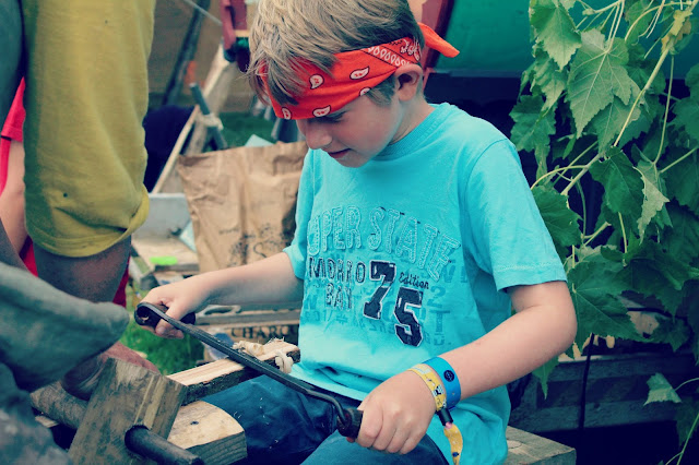 Camp Bestival Spinney Hollow Woodland Workshop Sword Making // 76sunflowers