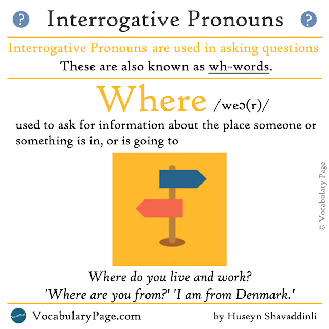 Interrogative pronouns