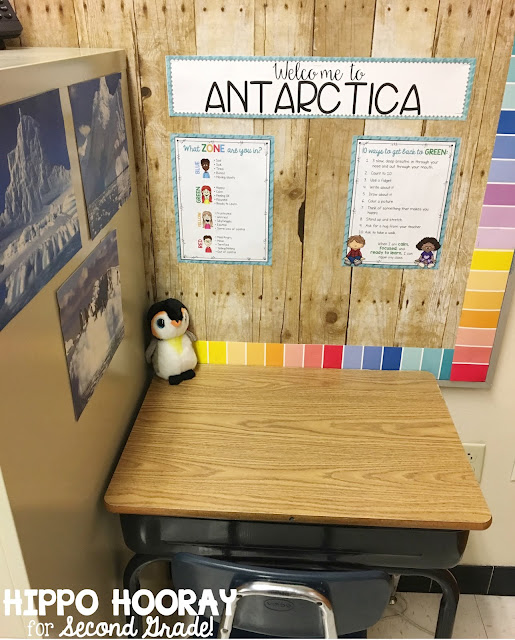 Sometimes when students have an inappropriate response to events that are out of their control, they need time and a safe space to process what happened. Enter Antarctica: A place to go when you need to chill out! This blog post is all about creating a Take a Break spot for your students to self regulate.