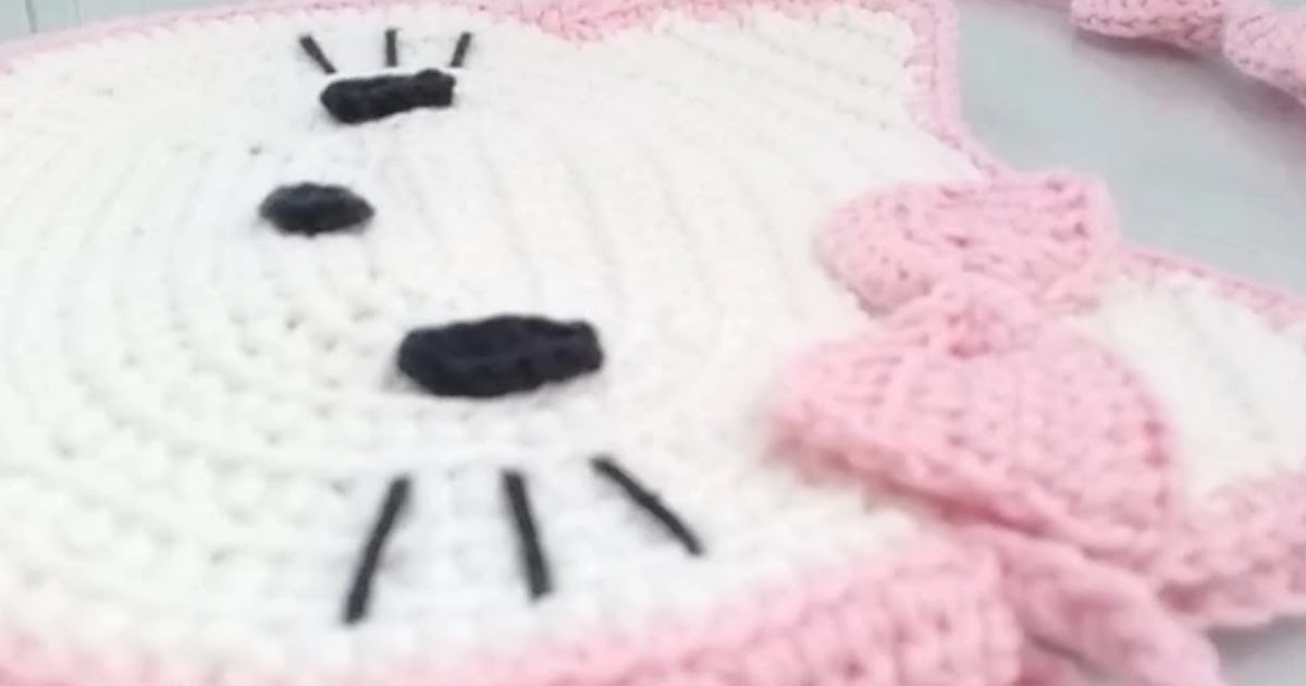 How to crochet a Lovely Hello Kitty Coins Purse, DIY Crochet Bag, Cute Gift  (English US term) | Hello kitty crochet, Cat coin purse, Diy crochet bag