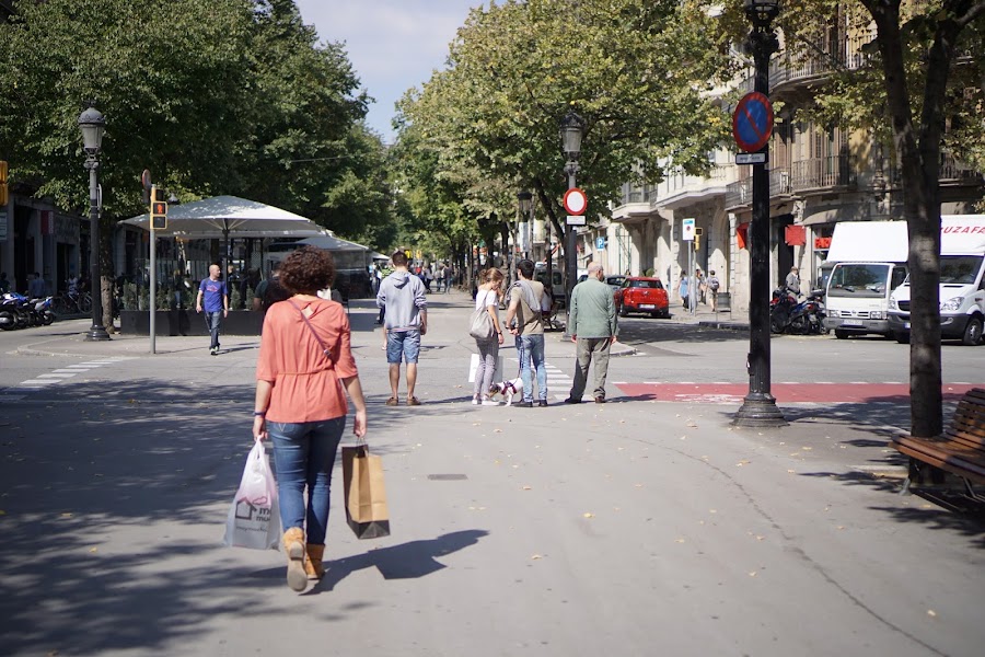 カタルーニャ通り（Rambla de Catalunya）