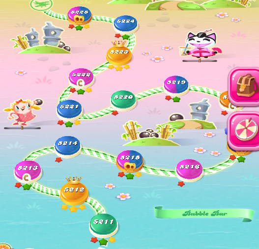 Candy Crush Saga level 5211-5225