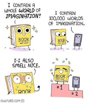 Meme de humor sobre libros