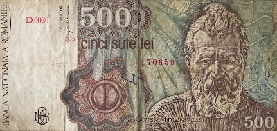 Romania 500 Lei, 1991