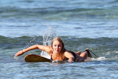 AnnaSophia Robb Surfing In Waikiki12