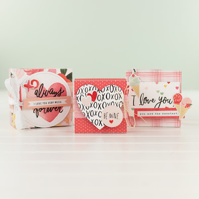 Valentine's Day treat boxes by Wendy Sue Anderson for Echo Park Paper