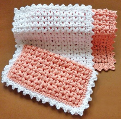 Puff Stitch Dishcloth - Free Pattern 