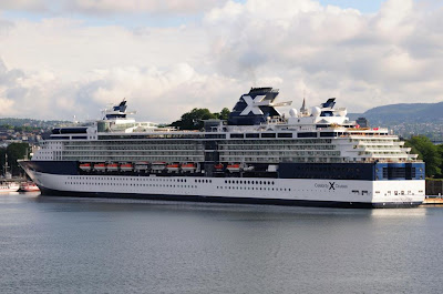 Celebrity Constellation on Celebrity Constellation Above At Oxdjupet And Oslo Below