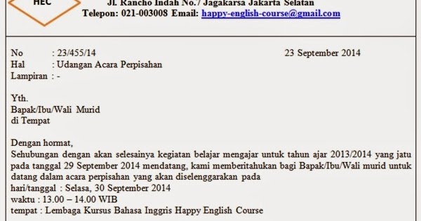 Surat Resmi - Penjelasan dan Contoh