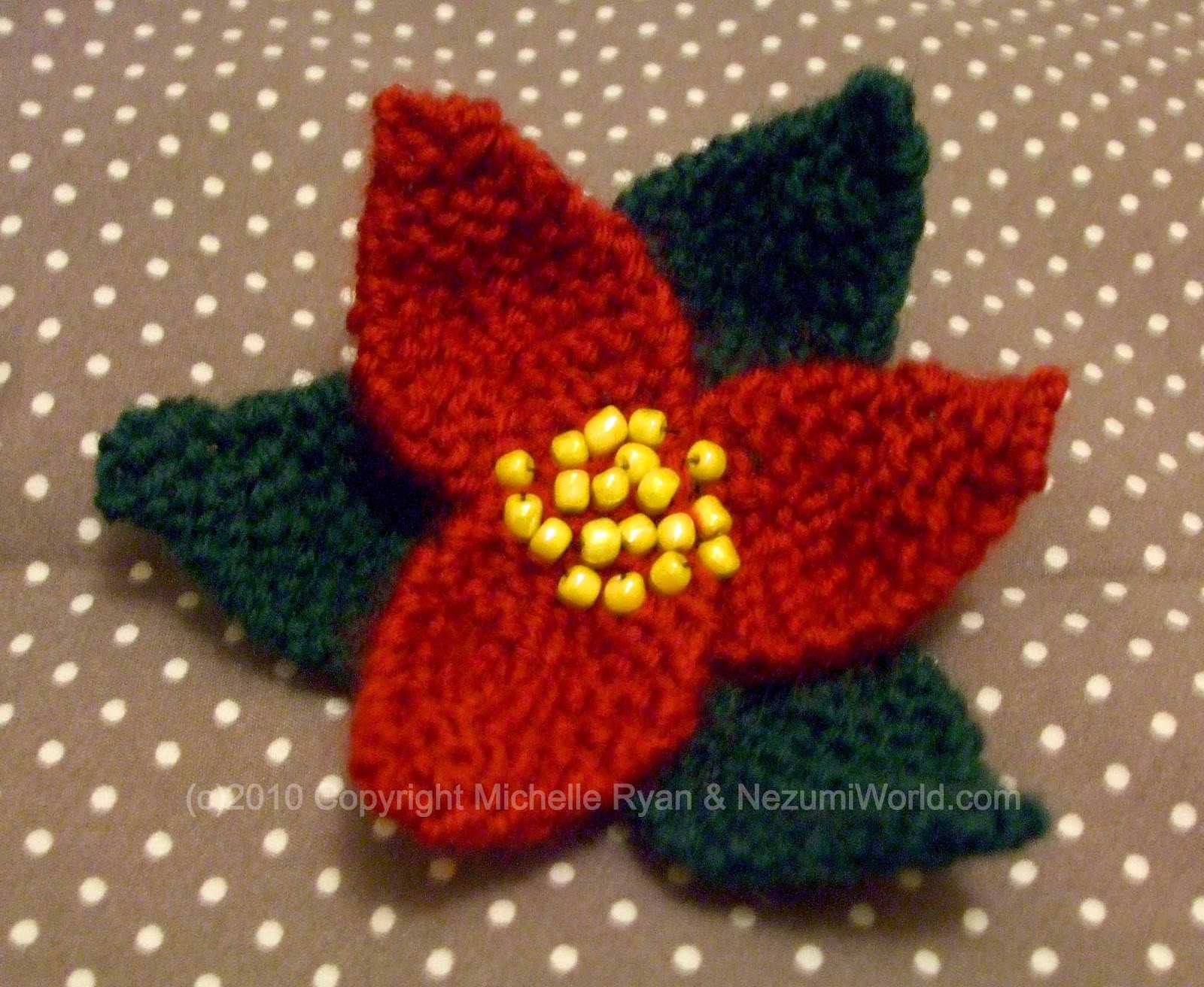 Crochet Poinsettia Leaves Pattern