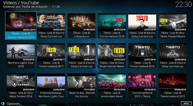 Kodi DANCE MUSIC addon