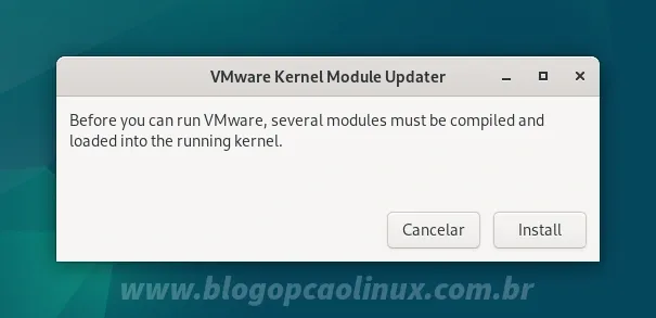 Before you can run VMware, several modules must be compiled and loaded into the running kernel.