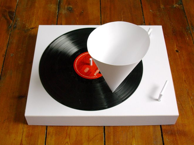 daily paper fix: paper record player