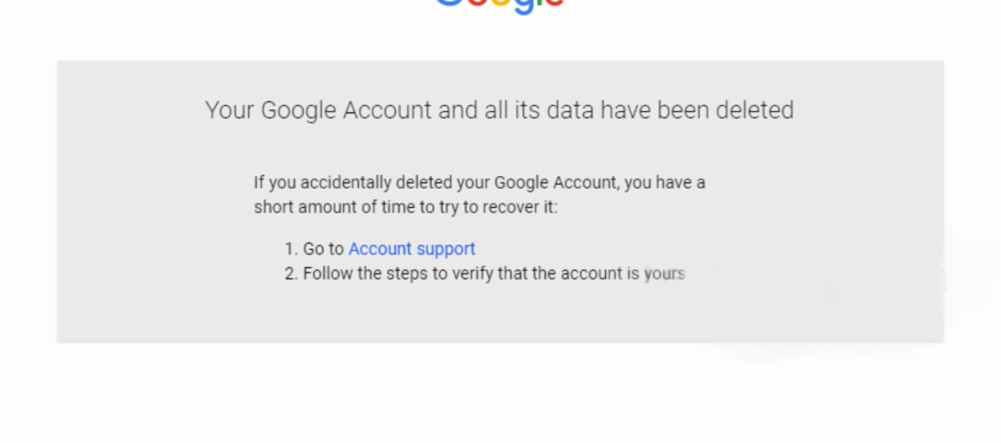 Delete Google Account Permanently