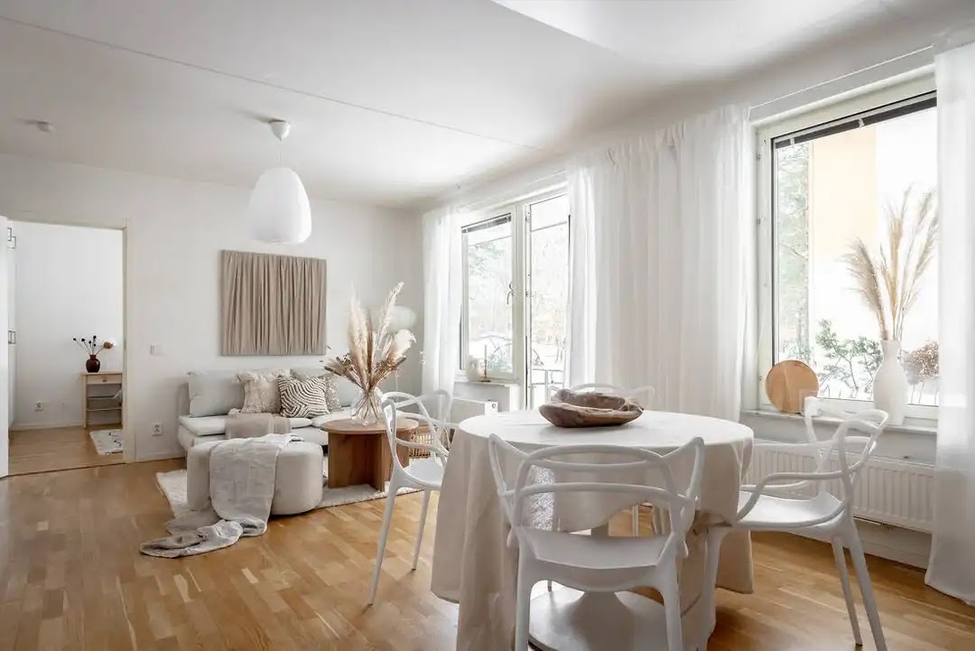 intérieur blanc et beige