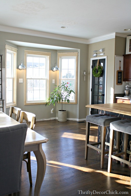 bay window in kitchen