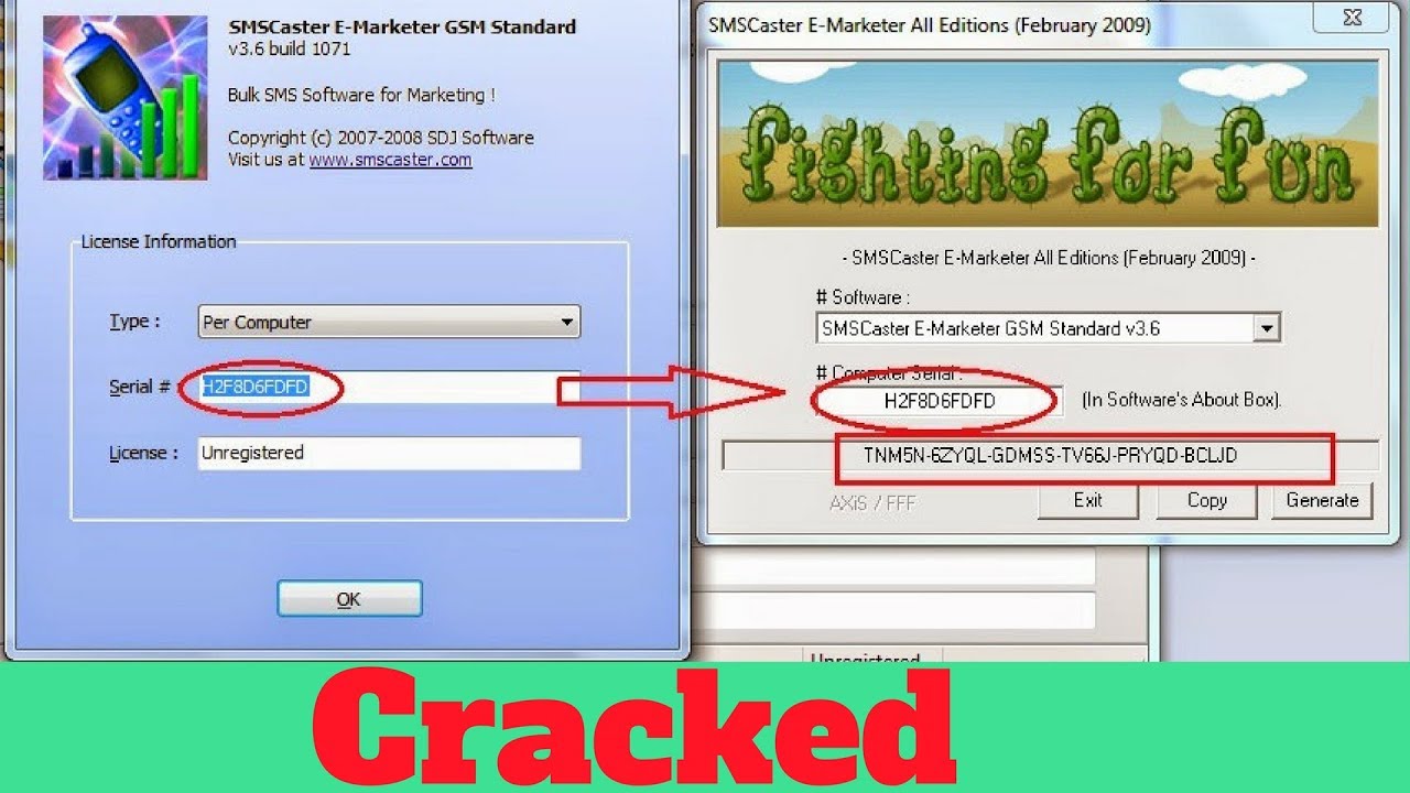 smscaster e-marketer gsm enterprise 3.6 keygen