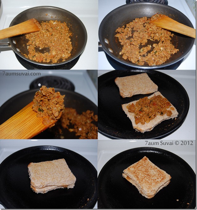 Soya keema sandwich process