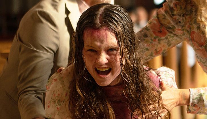 A atriz Olivia O’Neill como Katherine no filme 'O Exorcista: O Devoto', de David Gordon Green. Foto: © 2023 Universal Studios. All Rights Reserved.