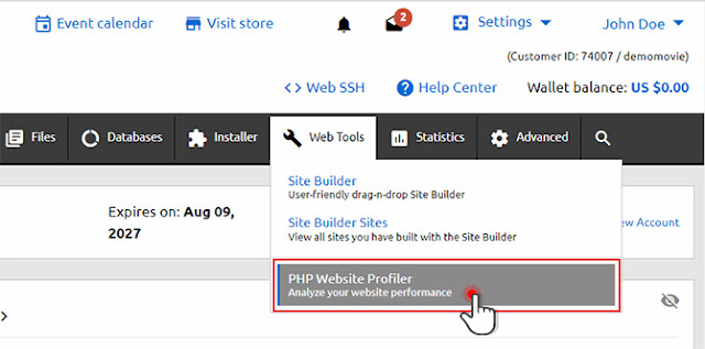 Hepsia Website Profiler