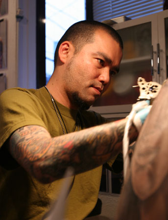 The man make tattoo
