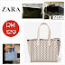 ZARA Shopping Bag (Light Pink & Light Blue)