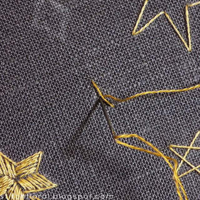 Easy embroidery: how to stitch stars