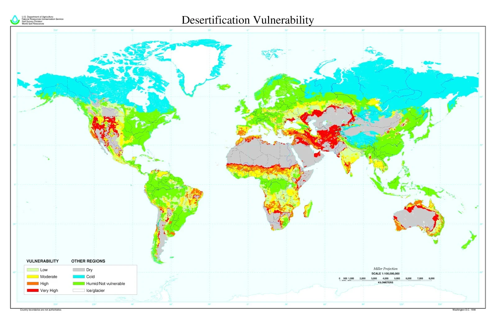 Desertification vulnerability