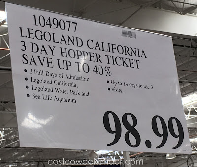 Deal for the Legoland California 3-day Hopper Ticket at Costco