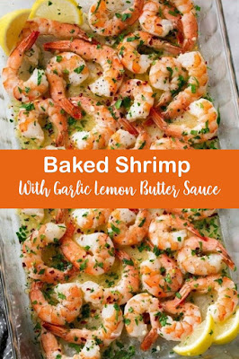 Baked Shrimp With Garlic Lemon Butter Sauce