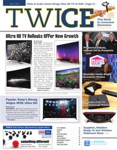 TWICE This Week In Consumer Electronics 2014-07 - April 7, 2014 | ISSN 0892-7278 | TRUE PDF | Quindicinale | Professionisti | Consumatori | Distribuzione | Elettronica | Tecnologia
TWICE is the leading brand serving the B2B needs of those in the technology and consumer electronics industries. Anchored to a 20+ times a year publication, the brand covers consumer technology through a suite of digital offerings, events and custom content including native advertising, white papers, video and webinars. Leading companies and its leaders turn to TWICE for perspective and analysis in the ever changing and fast paced environment of consumer technology. With its partner at CTA (the Consumer Technology Association), TWICE produces the Official CES Daily.