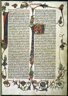 Illustrated handwritten 15th-century Bible