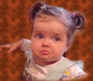Cute Baby Girl Feeling Sad and Going to Cry Picture