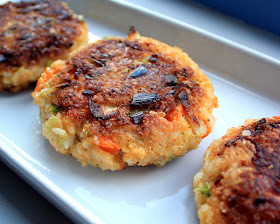 Oppskrift Lunchkaker Vegetarburger Veganburger Ris Blomkål Gulrot Enkle Hjemmelagde Sunne Burgere