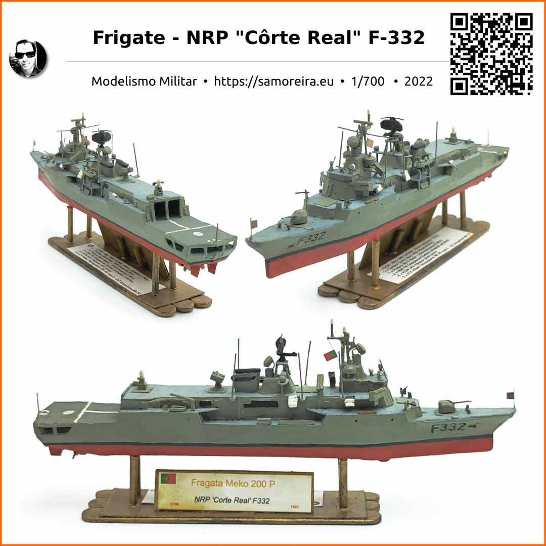 Frigate NRP Côrte Real F332 - Made of paper
