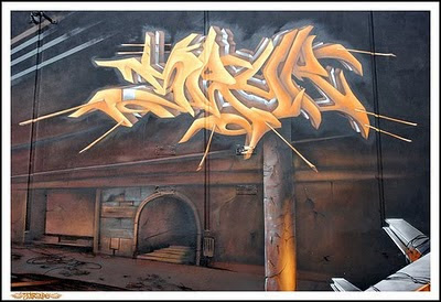 3D Murals Graffiti Art Cool Design