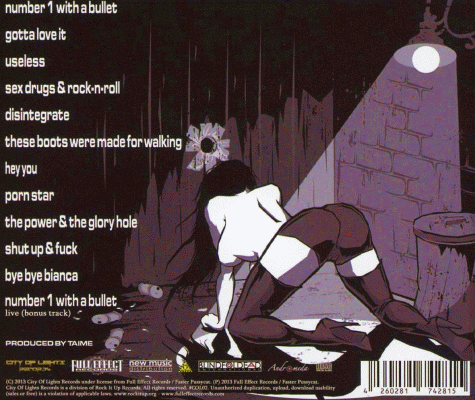 FASTER PUSSYCAT - The Power & The Glory Hole [European Ed. +1] (2013) back cover