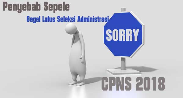 penyebab sepele gagal lolos seleksi administrasi cpns 2018