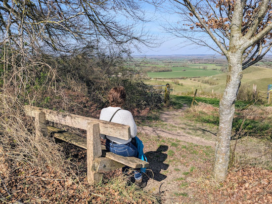 The view from the bench at point 7